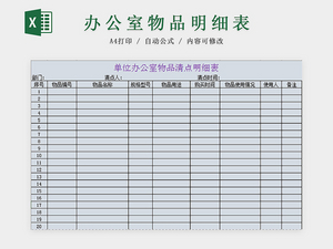 優化家具銷售業務的庫存物品管理臺賬清單Excel表格模板